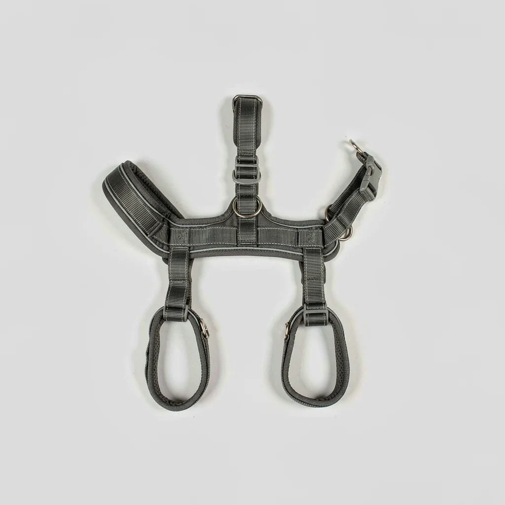 No-pull reflective dog harness with front clip and padded nylon - wholesale supplier